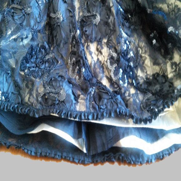 After Five Black Glamorous Sequin & tulle Party Cocktail Dress - Picture 10 of 11